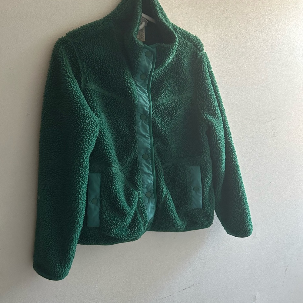 L.L. Bean Forest Green Teddy Jacket